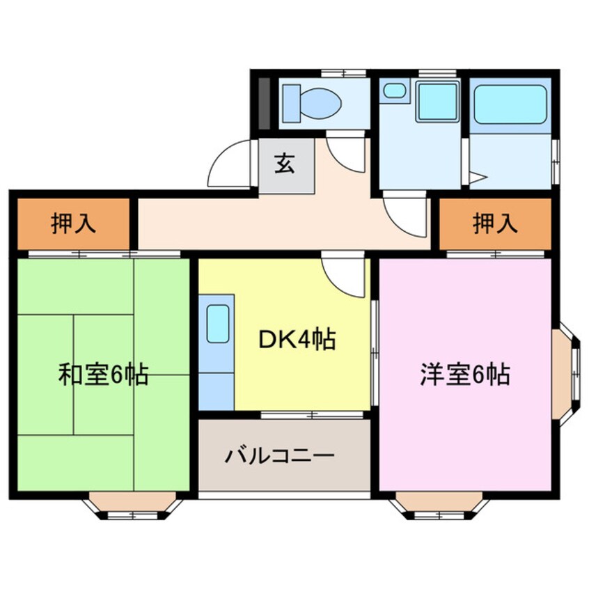 間取図 早川コーポⅡ