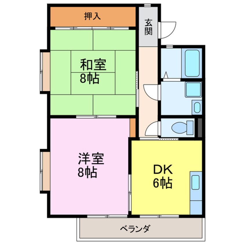 間取図 オダハイツ