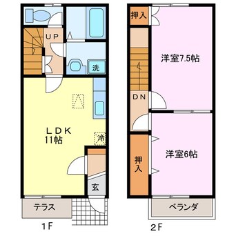 間取図 ハピネス華Ｂ