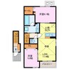クレシア 2LDKの間取り