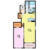 エクスプローラー 1LDKの間取り