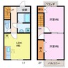 DUPLEX　平野B 2LDKの間取り