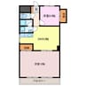 第一マンション 2LDKの間取り