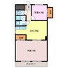 第一マンション 2LDKの間取り