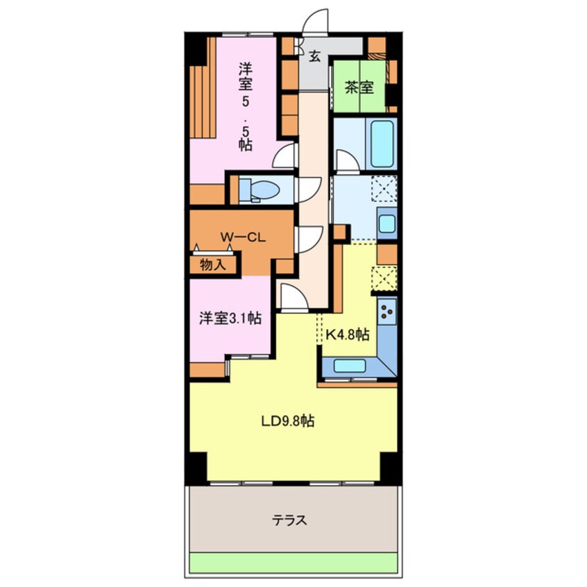 間取図 グランドメゾン小田井C-1