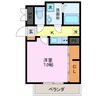 サニーフラット 1Kの間取り