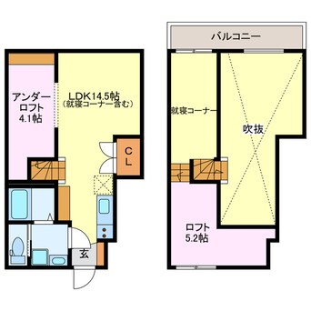 間取図 ＲａｄＩＡｎｃｅ須ヶ口