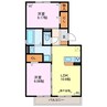 レセンテトリュフ 2LDKの間取り
