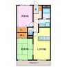 レナジア久地野 2LDKの間取り