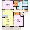 アクシス 2LDKの間取り