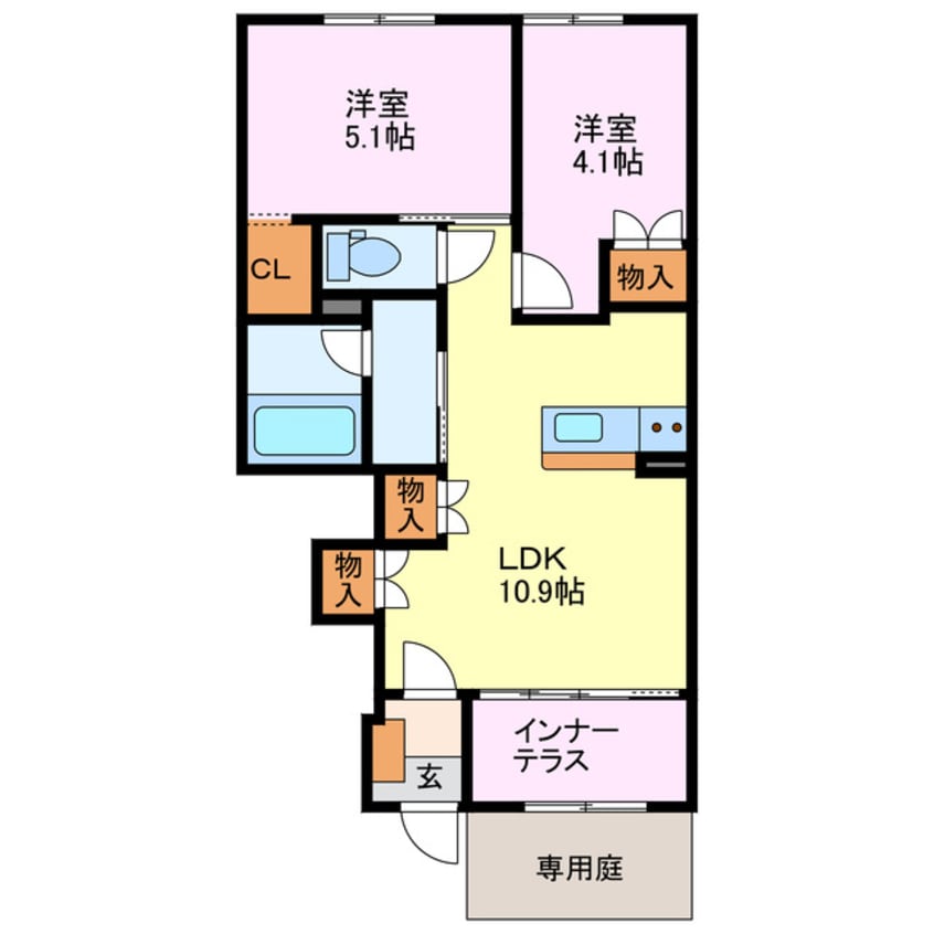 間取図 ウッド　ハウス
