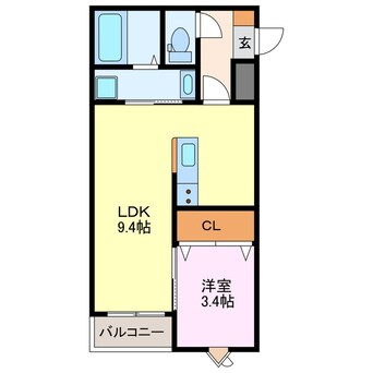 間取図 LECOCON北名古屋