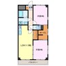メゾン新西町 2LDKの間取り