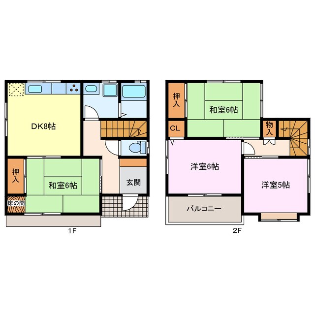 間取り図 岡田貸家