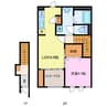 リーブルJ 1LDKの間取り