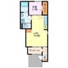 Famille宮前 1LDKの間取り