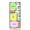 PARK　SIDE　HOUSE 2DKの間取り