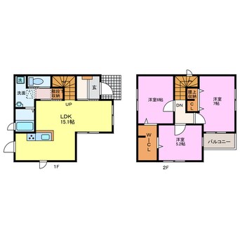 間取図 阿原宮東２６２－２KODATEX　Ⅳ　B