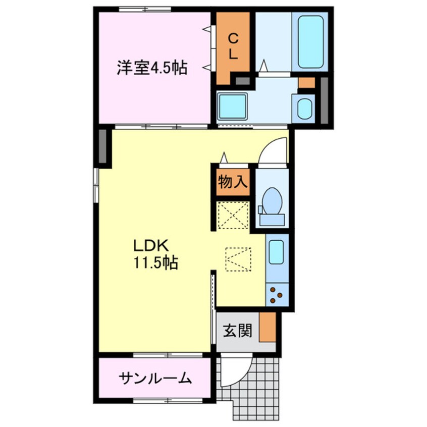 間取図 グランディールⅠ