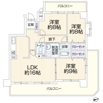 間取図 チサンマンション一宮高畑町