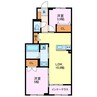 サン　アスリート 2LDKの間取り