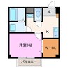 ルーチェ神明 1Kの間取り