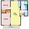 レトア清須 2LDKの間取り