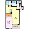 ジーメゾン清須市土器野 1LDKの間取り