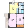 シンプルライフ 2DKの間取り