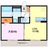 メリーモナーク 1LDKの間取り
