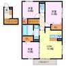 サンライズ歌里 3LDKの間取り