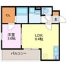 ジーメゾン清須アルカウス 1LDKの間取り