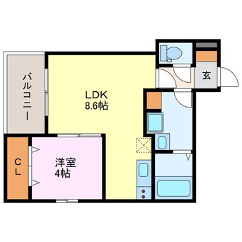 間取図 ジーメゾン国府宮※QRコードに詳細有