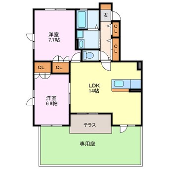 間取図 ウィズファニーⅣ