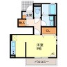 クレールヴェールメゾンⅠ 1Rの間取り