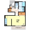 クレールヴェールメゾンⅠ 1Rの間取り