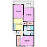 ホワイトピア江島台 3DKの間取り