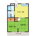 駅西ハイツの間取図