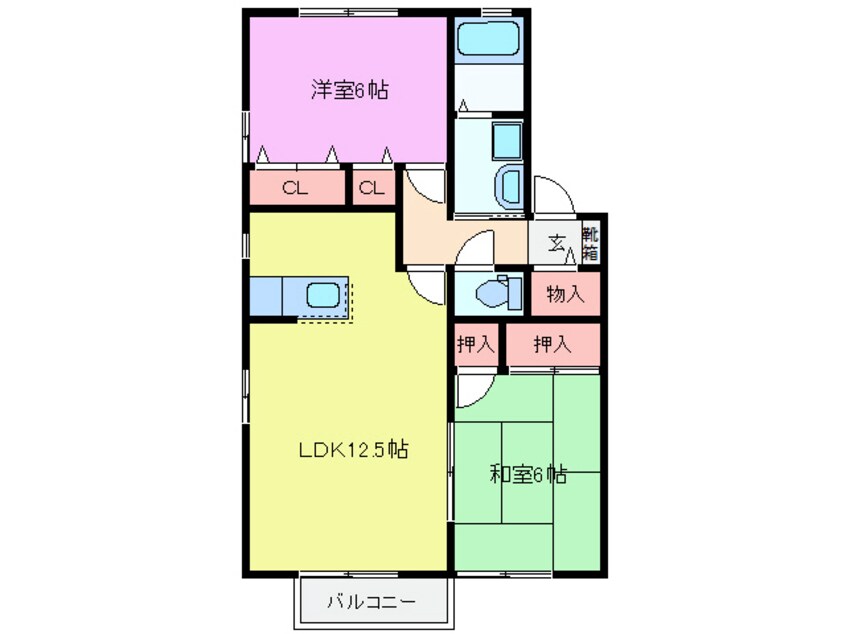 間取図 エスポワール鈴鹿Ｂ棟