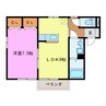 ベルポート 1LDKの間取り
