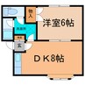 ﾊｲﾑﾄﾞﾏｰﾆⅠ.Ⅱ 1LDKの間取り