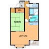 カルムⅡ 1LDKの間取り