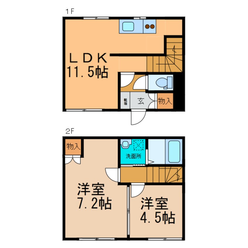 間取図 ハイツＢＳＲ