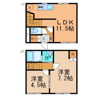 間取図 ハイツＢＳＲ