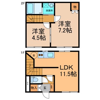 間取図 ハイツＢＳＲ