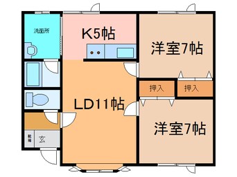 間取図 ピアヒルズⅠ