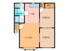 5条レジデンス 2LDKの間取り