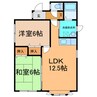 ロブ・ノール 2LDKの間取り