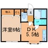 沼口ハイツ 1DKの間取り