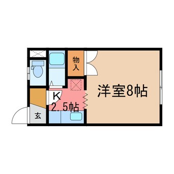 間取図 コーポ時計台